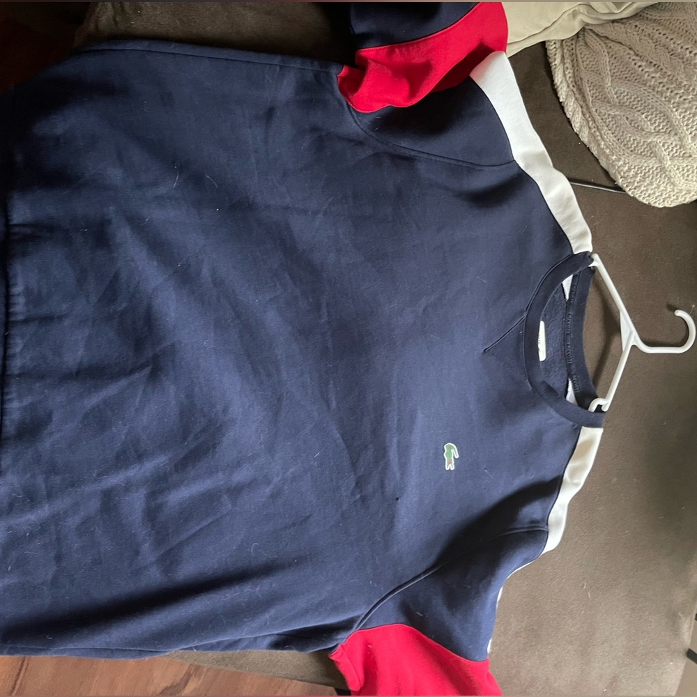 lacoste sweatshirt size xxl